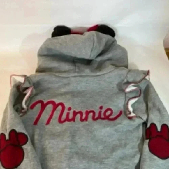 Disney Minnie Mouse Zip Front Girls Hoodie‎ Size 6 - Picture 8 of 9